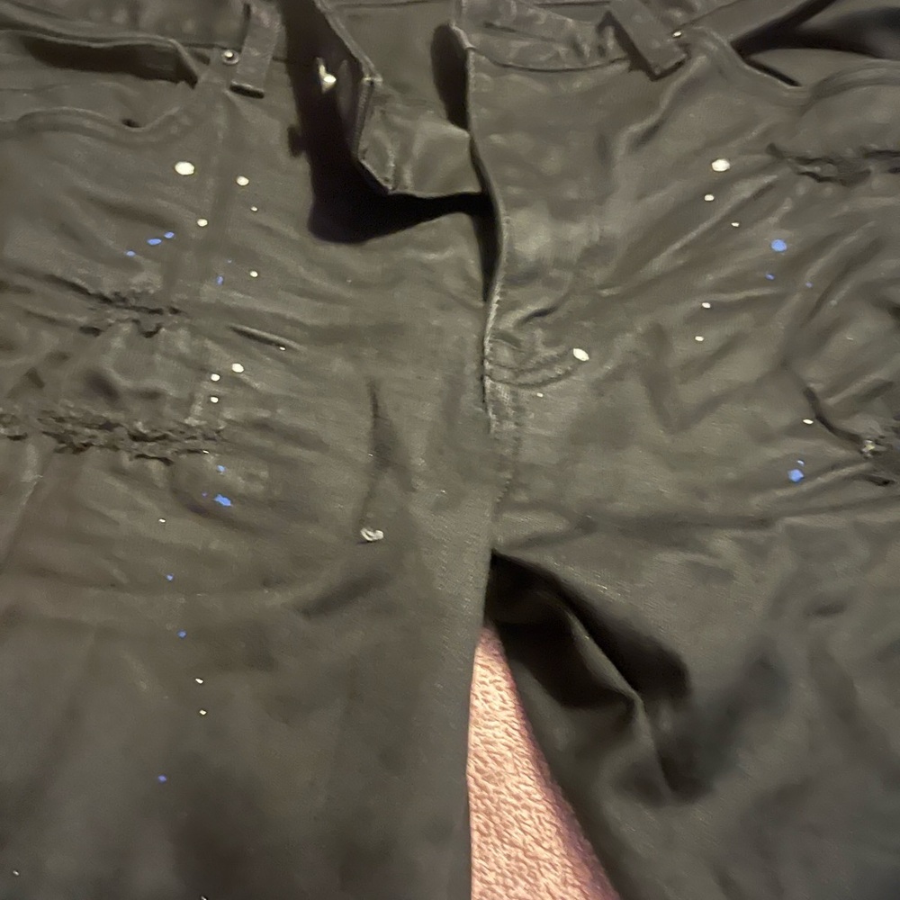 Stylish Black Distressed Men's Pants